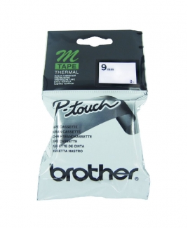 Brother Thermal M-K221 Tape 9mm Black on White 8m